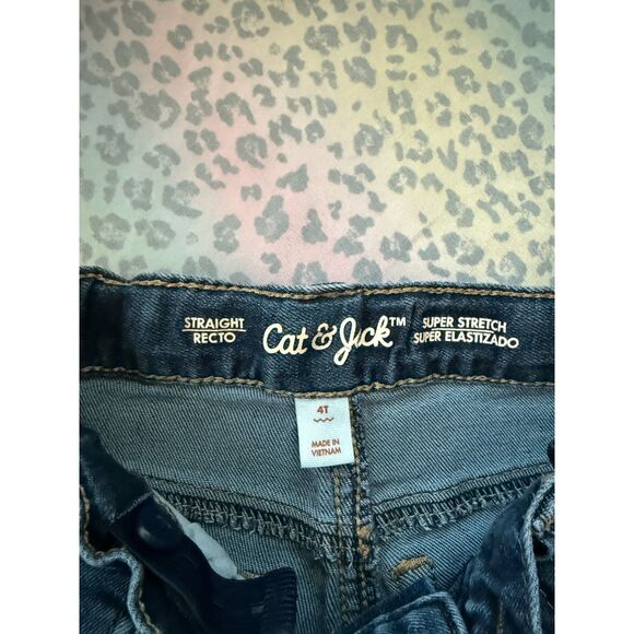 Cat & Jack Boys’ Straight Leg Jeans – Size 4T – Super Stretch – Great Condition - Picture 3 of 4